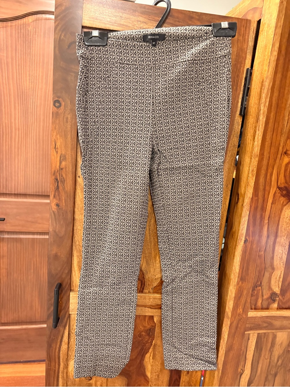 Patterned Stretch Pants